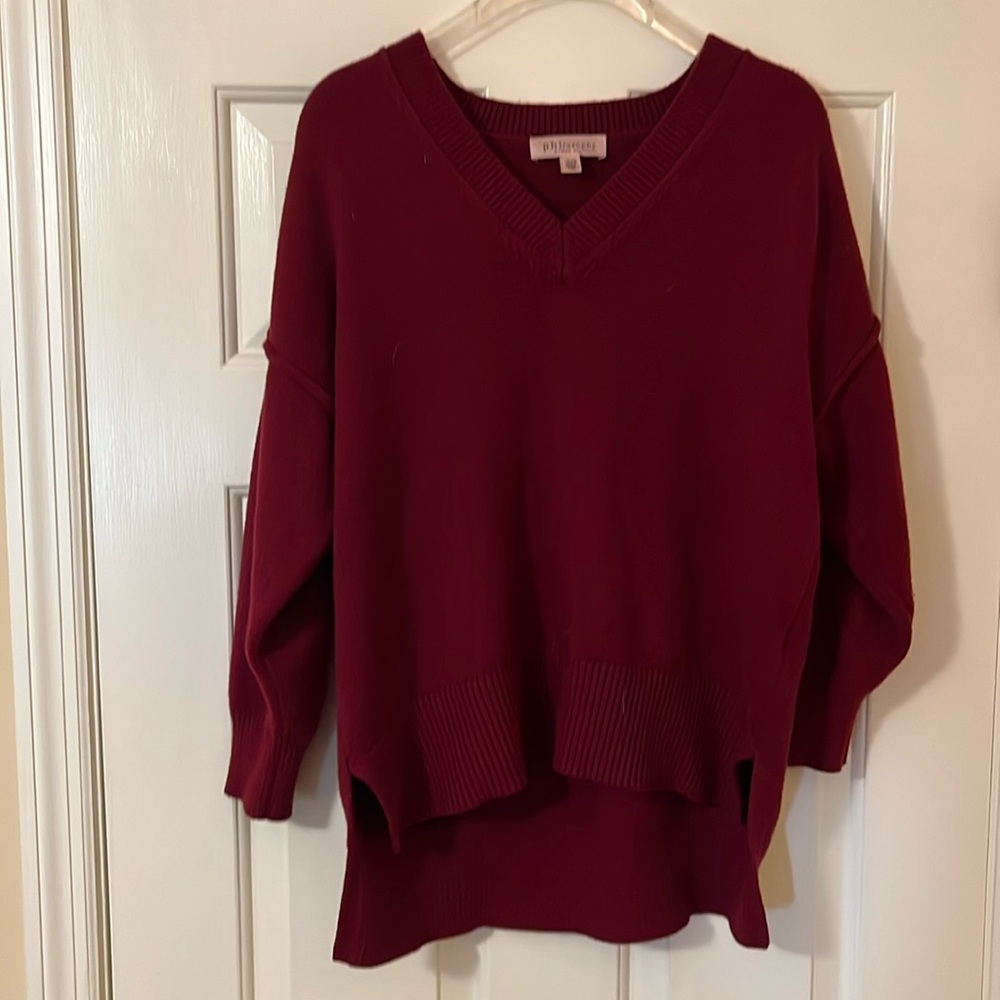 Well, taken care of Burgundy sweater by philosophy